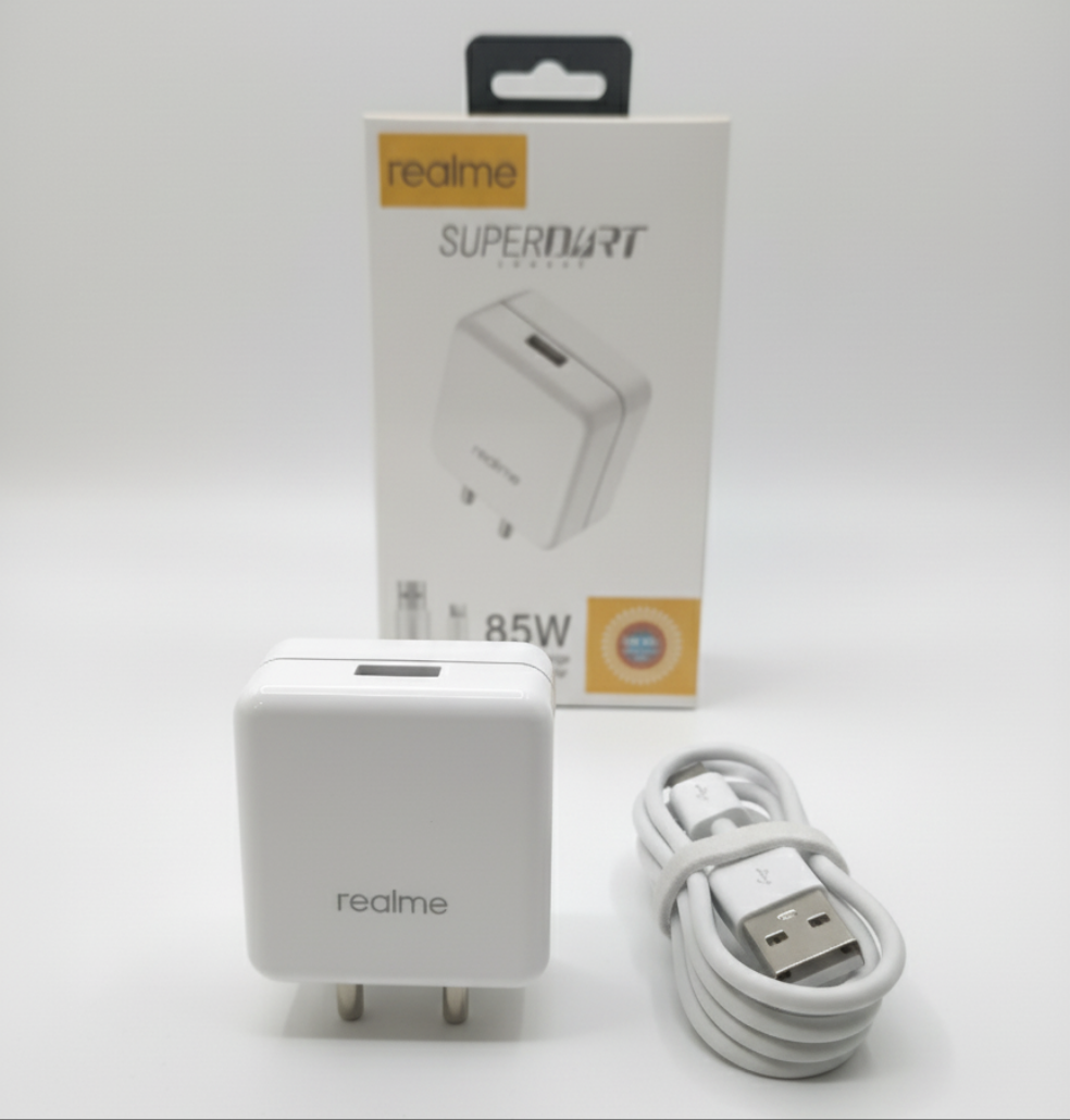 Realme 85W SUPERDART Charge Power Adapter - Fast Charging Wall Charger