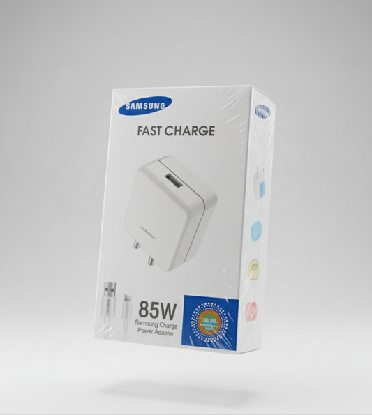 Samsung 85W Fast Charge Power Adapter (Travel Charger) - Super Fast Charging for All Devices