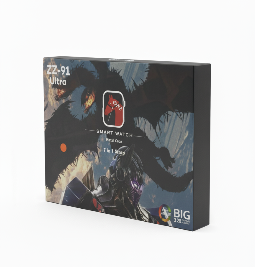 ZZ-91 Ultra Smartwatch Box with 7-in-1 Straps