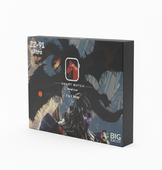 ZZ-91 Ultra Smartwatch Box with 7-in-1 Straps