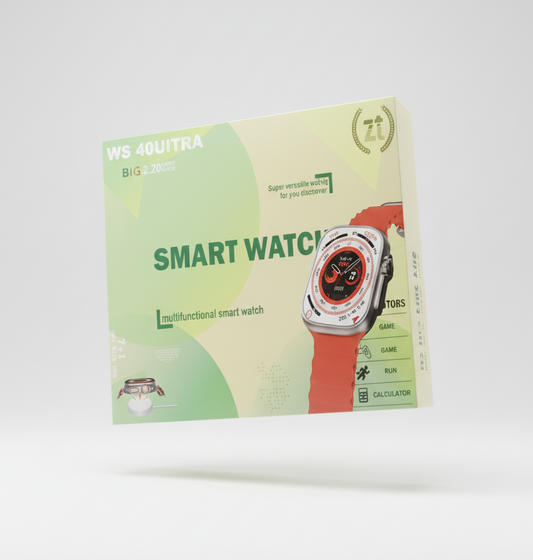 WS40 Ultra Smartwatch 7-in-1 Combo | Big 2.20" Display & Multi-Color Straps
