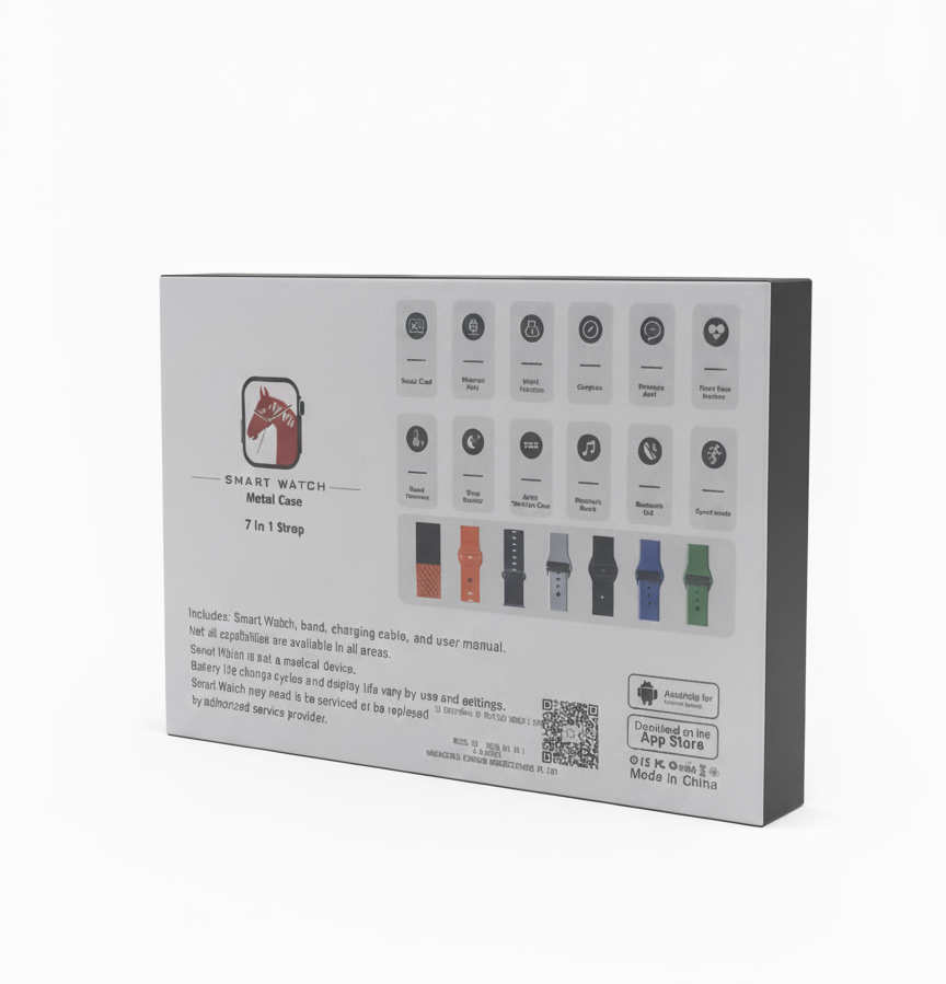 ZZ-91 Ultra Smartwatch Box with 7-in-1 Straps